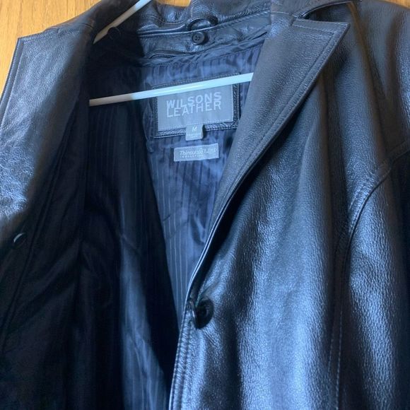 WILSONS LEATHER AUTHENTIC 100% LEATHER VINTAGE 80’s MOTORCYCLE JACKET WOMENS🍀 - Picture 4 of 6